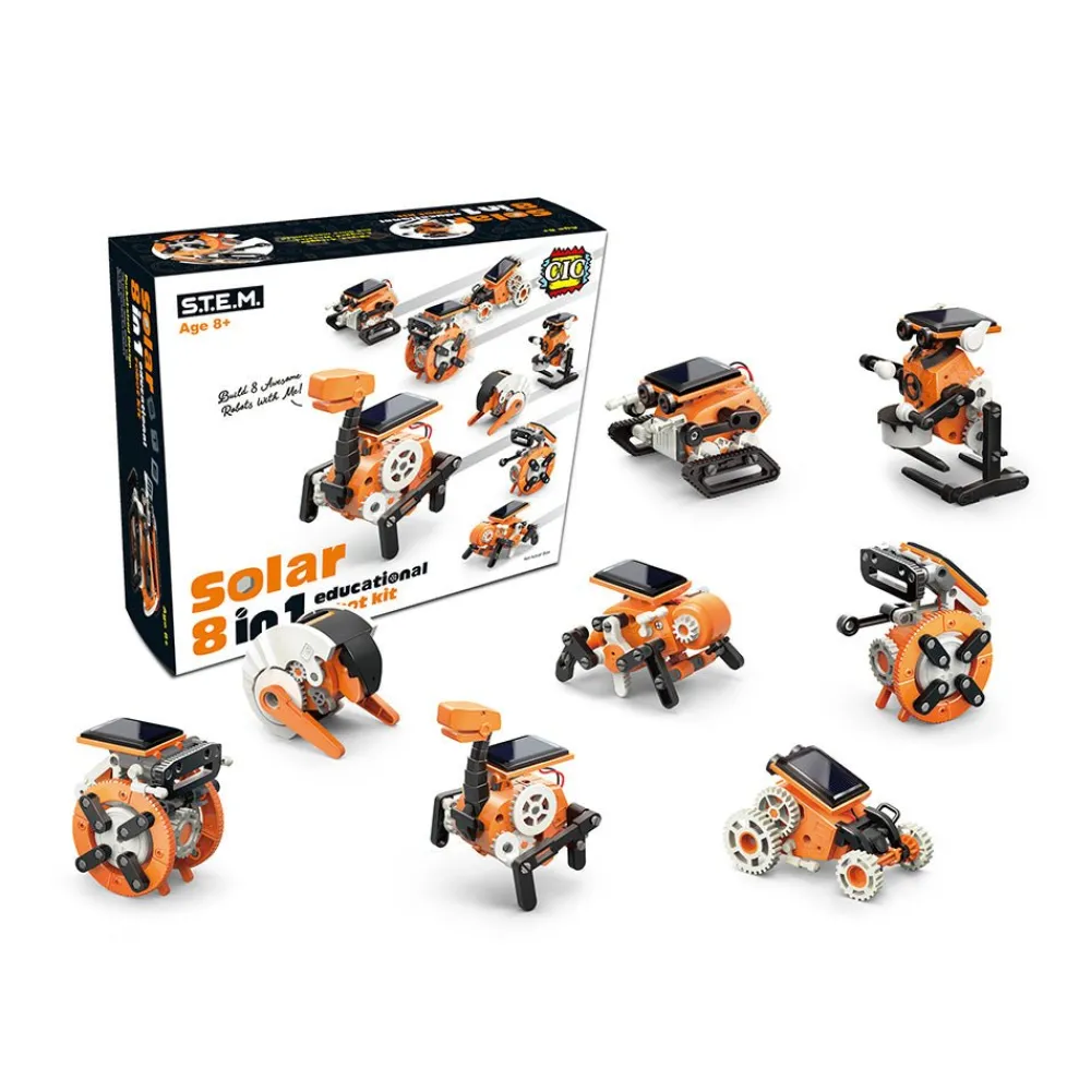 Unicorn Enterprises Corp. 8 in 1 Solar Educational Robot Kit Clearance