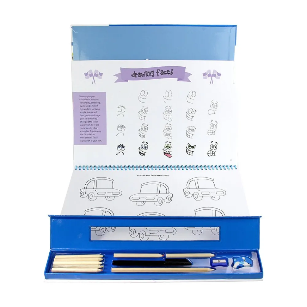 SpiceBox Activity Folder 123 Draw Things That Go Sale