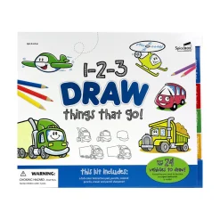 SpiceBox Activity Folder 123 Draw Things That Go Sale
