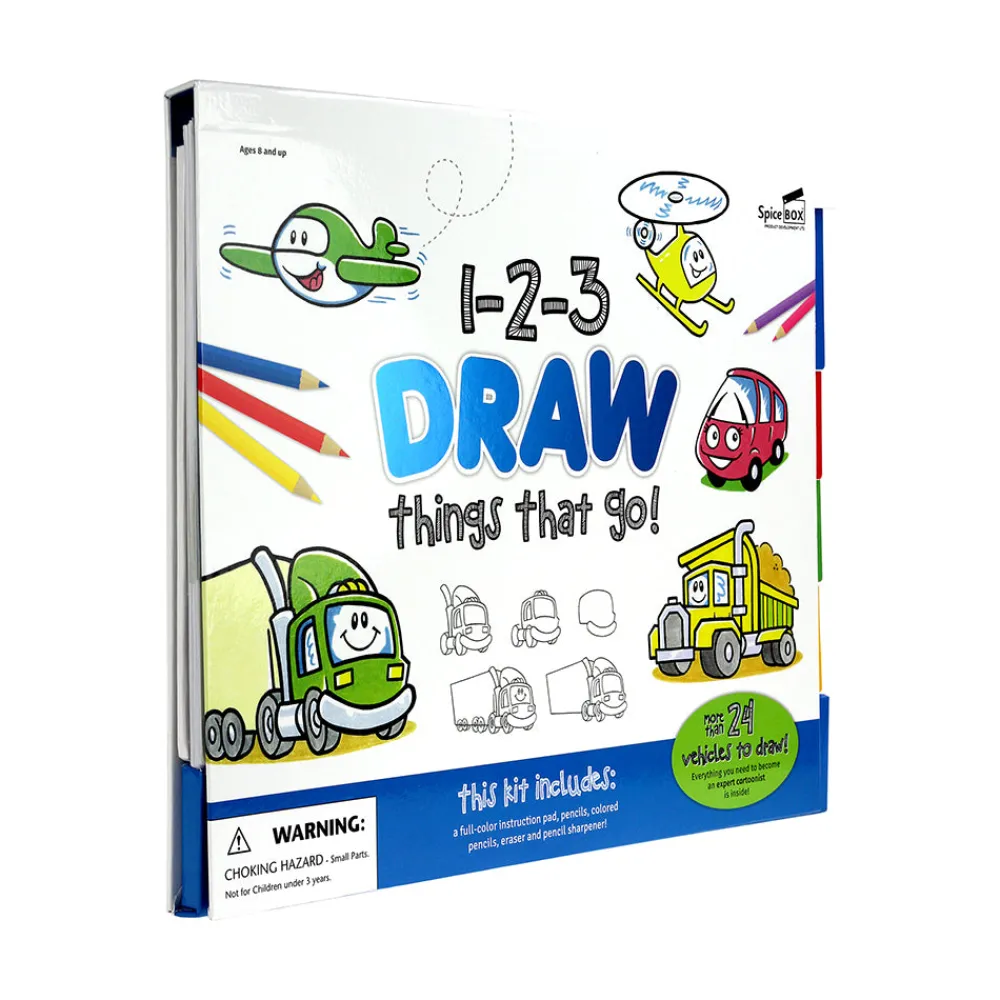SpiceBox Activity Folder 123 Draw Things That Go Sale