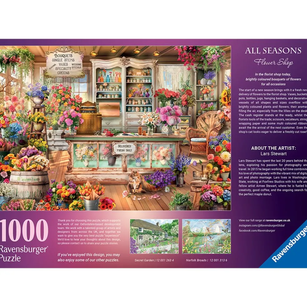 Ravensburger All Seasons Flower Shop 1000 Pc Puzzle Discount
