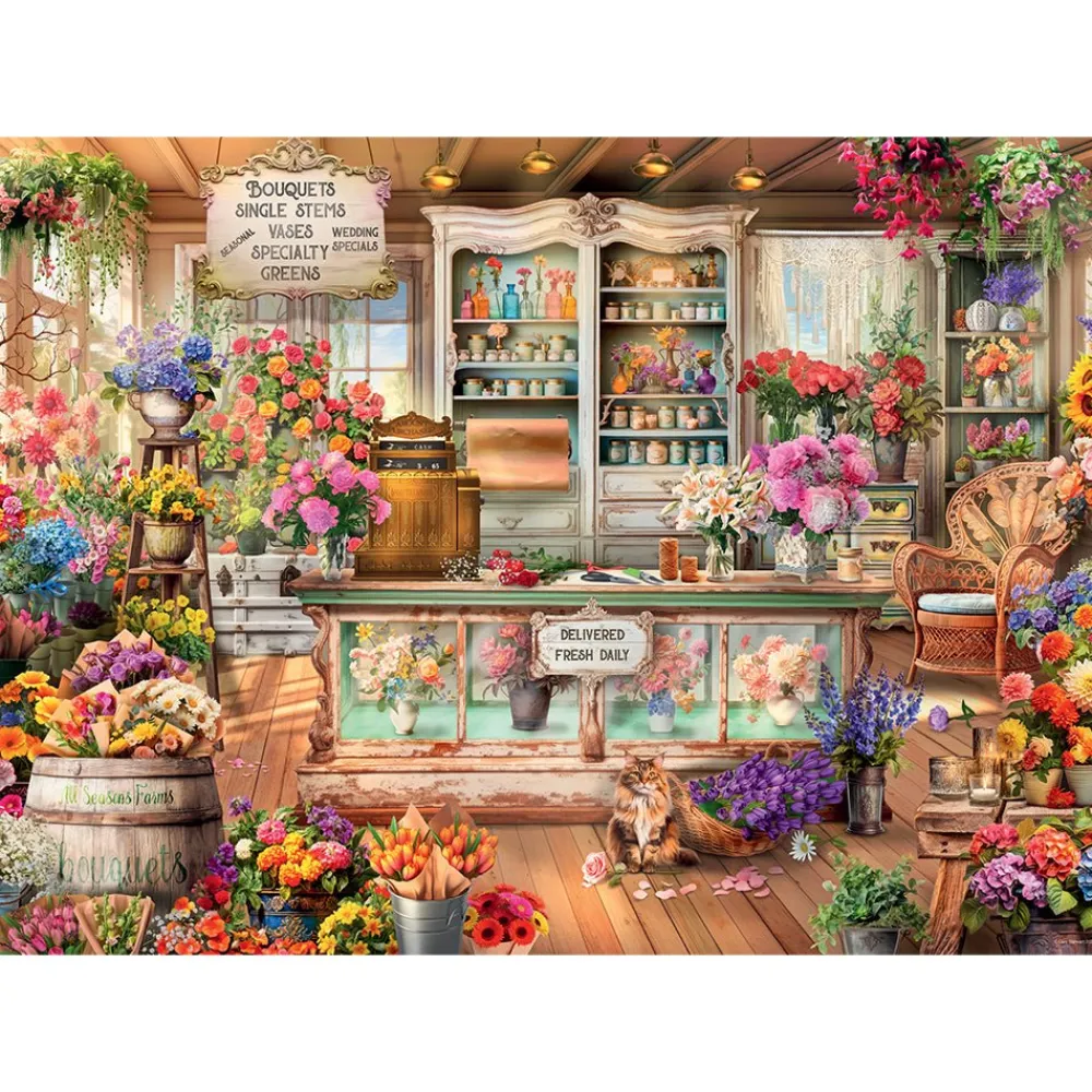 Ravensburger All Seasons Flower Shop 1000 Pc Puzzle Discount