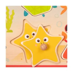 B. Toys B. Sea Treasures Wooden Peg Puzzle Clearance
