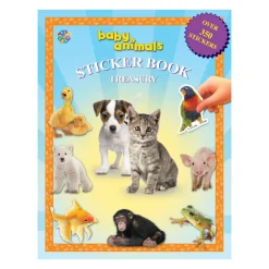 EDITIONS PHIDAL INC. Baby Animals Sticker Book Treasury Hot