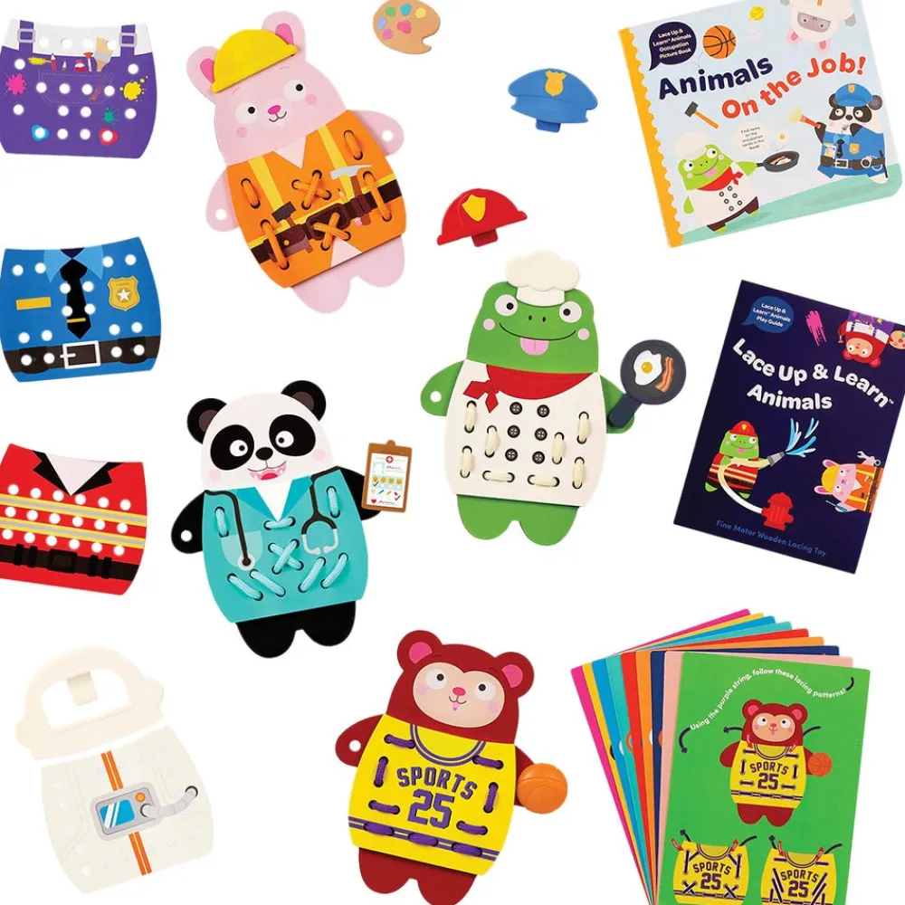 Battat Educational Battat Education Lace-Up & Learn Animals Fine Motor Wooden Lacing Toy Online