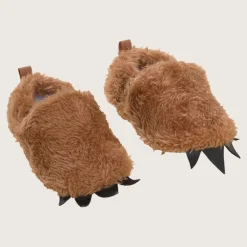 rise little earthling Bear Slippers 0-3m Brown Hot