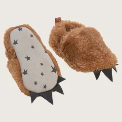 rise little earthling Bear Slippers 0-3m Brown Hot