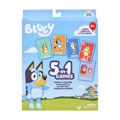 MTCAN LLC Bluey 5 In 1 Card Game Set Best