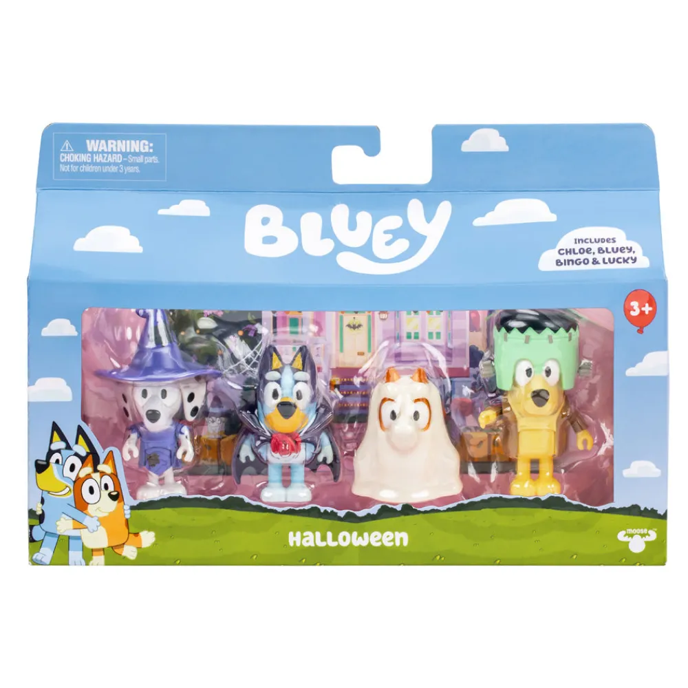Mastermind Toys Bluey S11 Figure 4PK Costume Party New