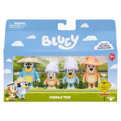 Mastermind Toys Bluey S11 Holiday Figure 4PK Family Trip Outlet
