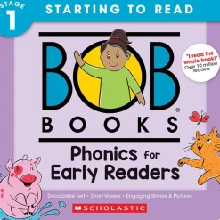 Mastermind Toys Bob Books -Phonics for Early Readers Box Set|Phonics, Ages 4+ Kindergarten Stage 1: Starting to Read Outlet