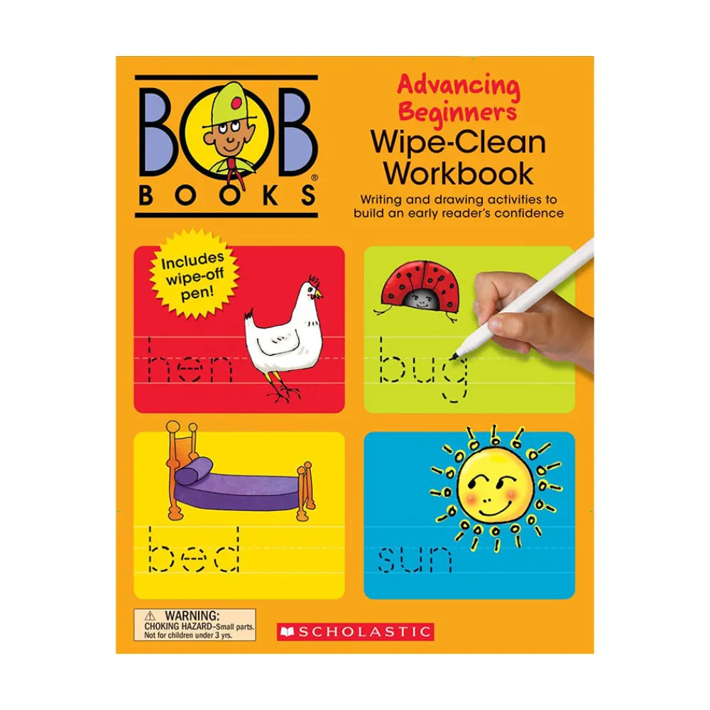 Scholastic Canada Ltd. Bob Books Wipe-Clean Workbook: Advancing Beginners Sale