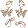 Great Pretenders Boutique Butterfly Clip On Earrings, 2 Sets Fashion
