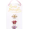 Great Pretenders Boutique Butterfly Gem Ring Set, 3pcs Clearance