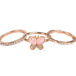 Great Pretenders Boutique Chic Butterfly Garden Rings, 3pcs Discount