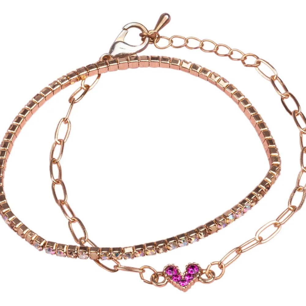 Great Pretenders Boutique Chic Linked with Love Bracelets, 2pc Hot