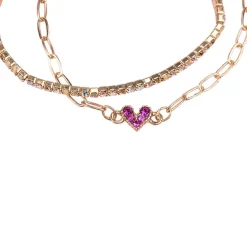 Great Pretenders Boutique Chic Linked with Love Bracelets, 2pc Hot