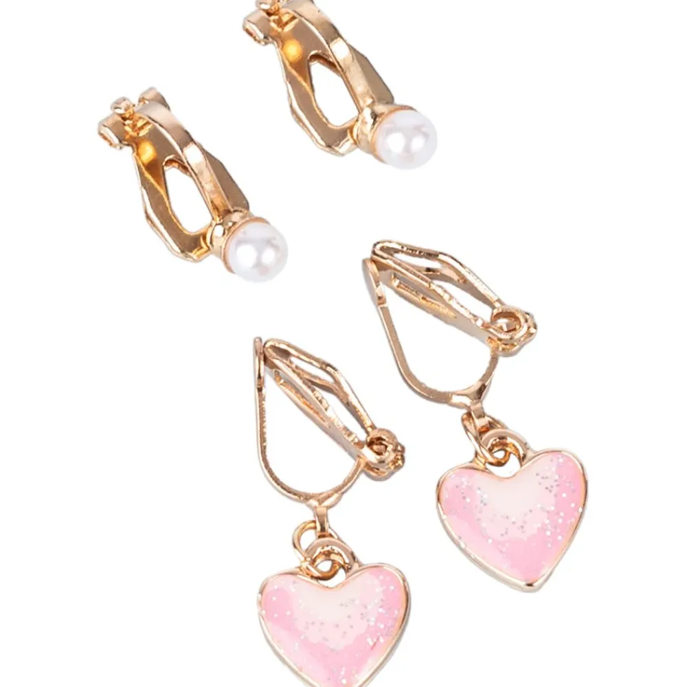 Great Pretenders Boutique Cute & Classy Clip on Earrings, 2 Sets New