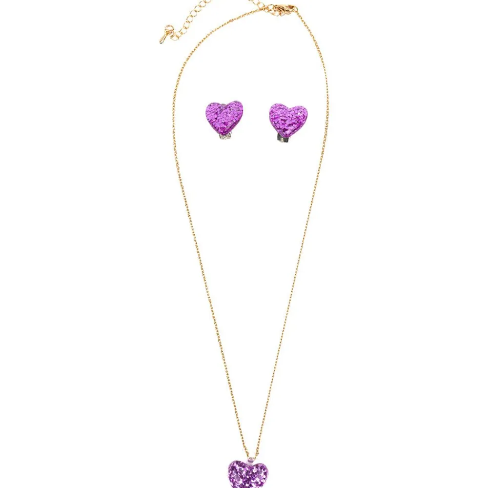 Great Pretenders Boutique Glitter Heart Necklace, Assorted Online