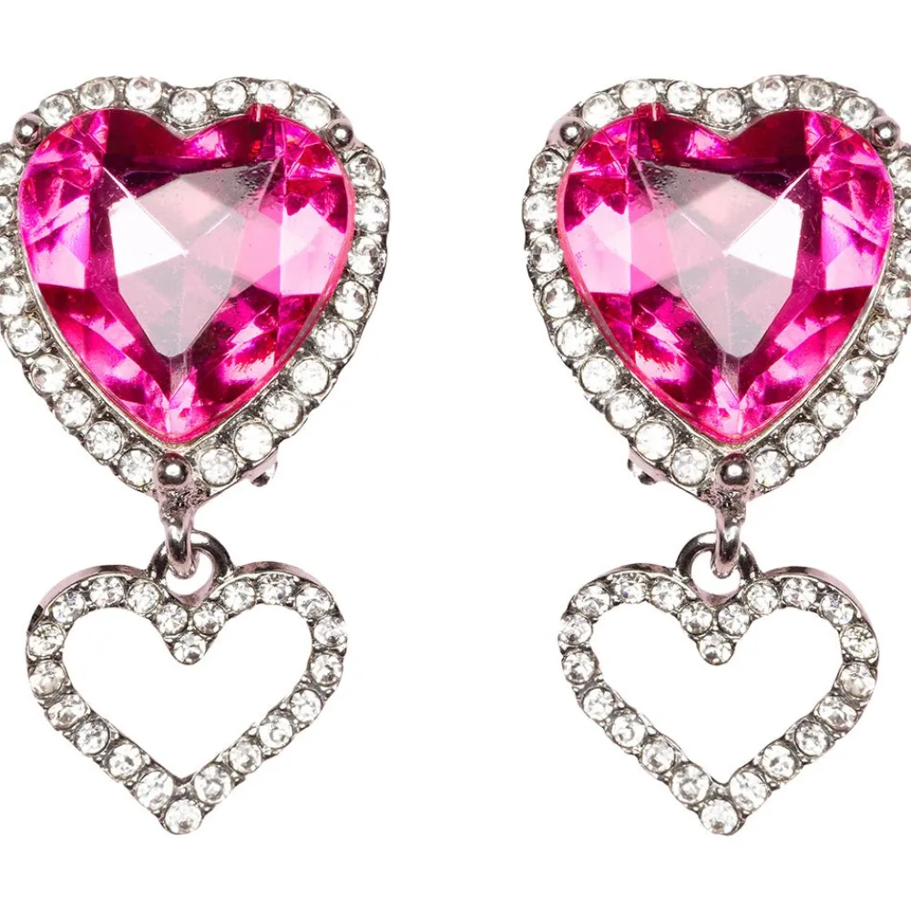 Great Pretenders Boutique Heart Jewel Clip On Earrings Best