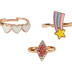 Great Pretenders Boutique Heart Star Ring Set, 3pcs Online