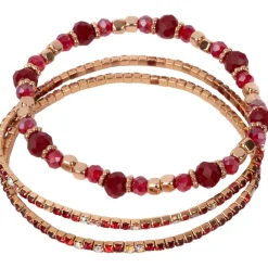Great Pretenders Boutique Ruby Red Bracelet Set, 3pcs Hot