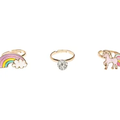 Great Pretenders Boutique Unicorn Rainbow Ring Set, 3pcs Online