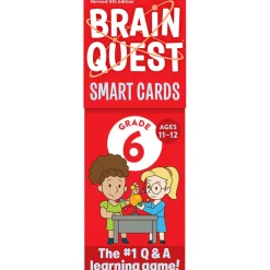 Mastermind Toys BRAIN QUEST 6TH GRADE SMART CARDS REVISED 4TH EDITION Best