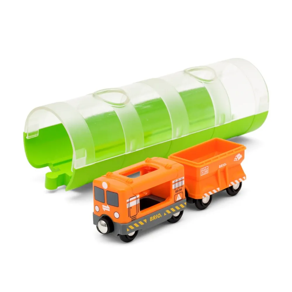 BRIO Cargo Train and Tunnel New
