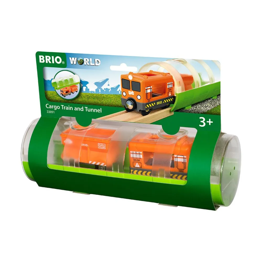 BRIO Cargo Train and Tunnel New