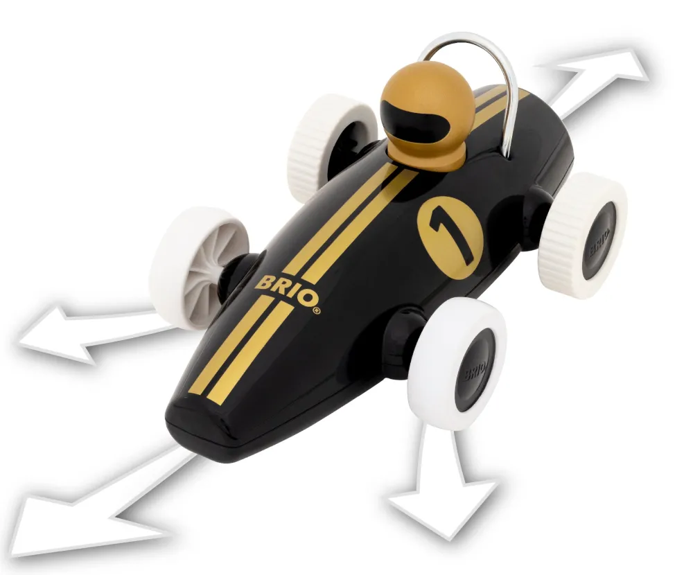 Imports Dragon Inc. Brio R/C Race Car Black/Gold Best