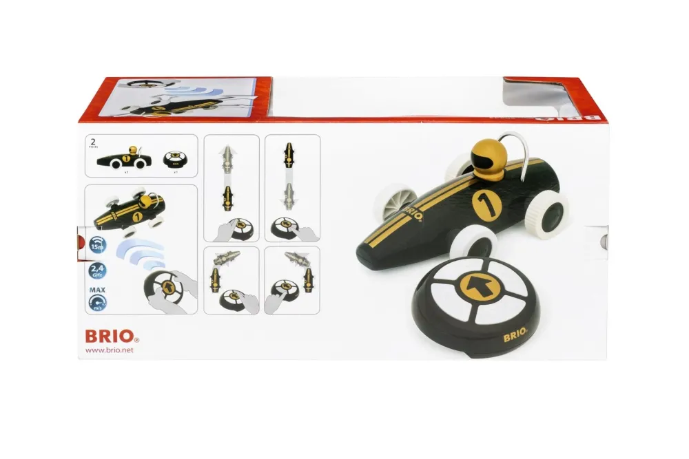 Imports Dragon Inc. Brio R/C Race Car Black/Gold Best