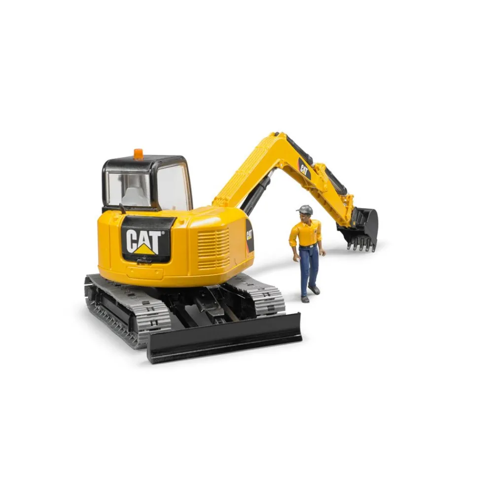 Bruder Toys America, Inc. Bruder CAT Mini Excavator w/ Worker Sale