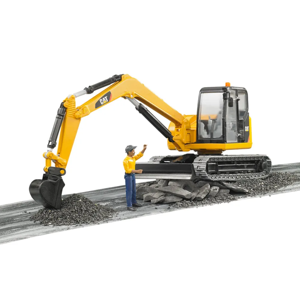 Bruder Toys America, Inc. Bruder CAT Mini Excavator w/ Worker Sale