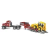 Bruder Toys America, Inc. Bruder Mack Flatbed Truck with Backhoe Loader Discount