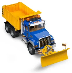 Bruder MACK Granite Dump Truck w/ Snow Plow Blade Hot