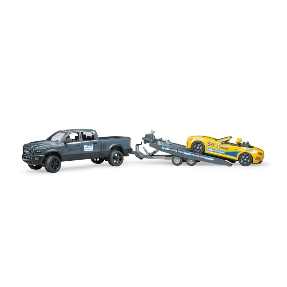 Bruder Toys America, Inc. Bruder Ram Power Wagon & Roadster Racing Team Sale
