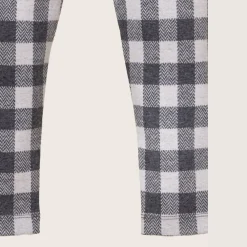 rise little earthling Brushed Legging 9-12m Anthracite Gingham Hot