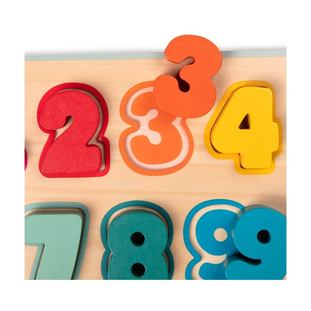 Branford Limited B.Toys Counting Rainbows Wooden Puzzle Clearance