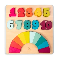 Branford Limited B.Toys Counting Rainbows Wooden Puzzle Clearance