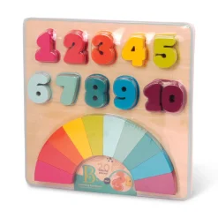 Branford Limited B.Toys Counting Rainbows Wooden Puzzle Clearance