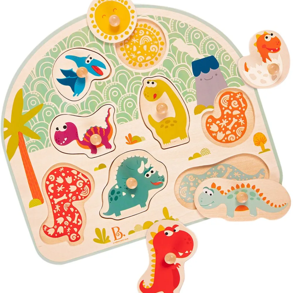 B. Toys B.Toys Wooden Puzzle Assortment New