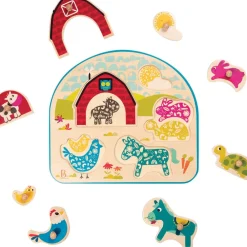 B. Toys B.Toys Wooden Puzzle Assortment New