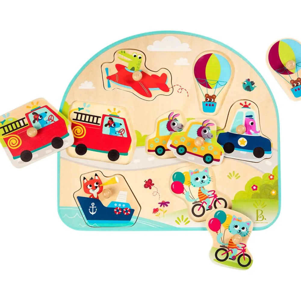 B. Toys B.Toys Wooden Puzzle Assortment New