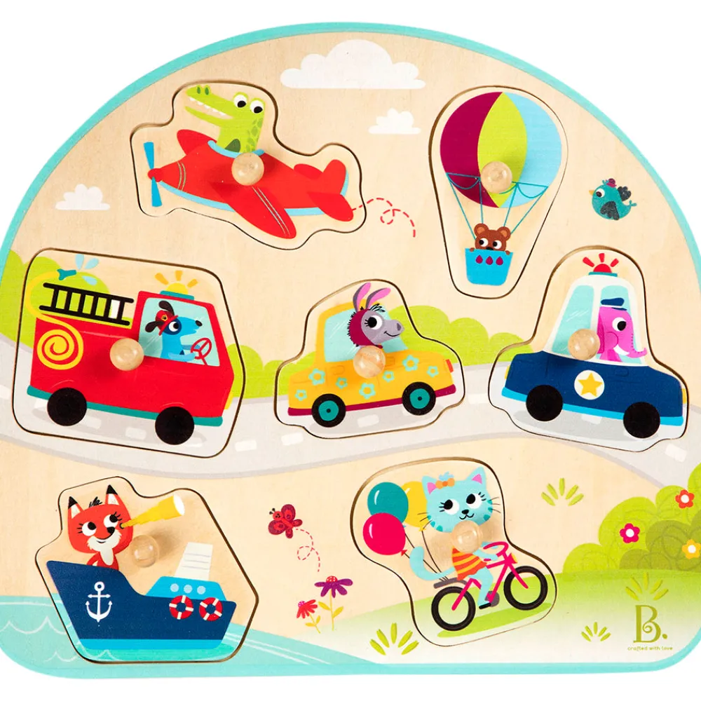 B. Toys B.Toys Wooden Puzzle Assortment New