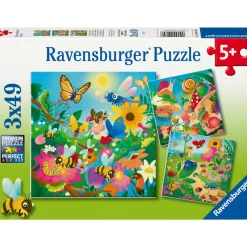 Ravensburger Bugs, Bugs, Bugs 3x49 Pc Puzzle New