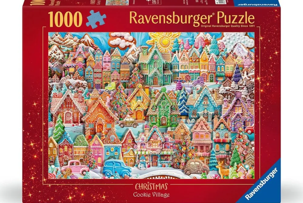 Ravensburger Christmas Cookie Village 1000 Pc Puzzle Hot