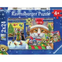Ravensburger Christmas Kitties 2x24 Pc Puzzle Online