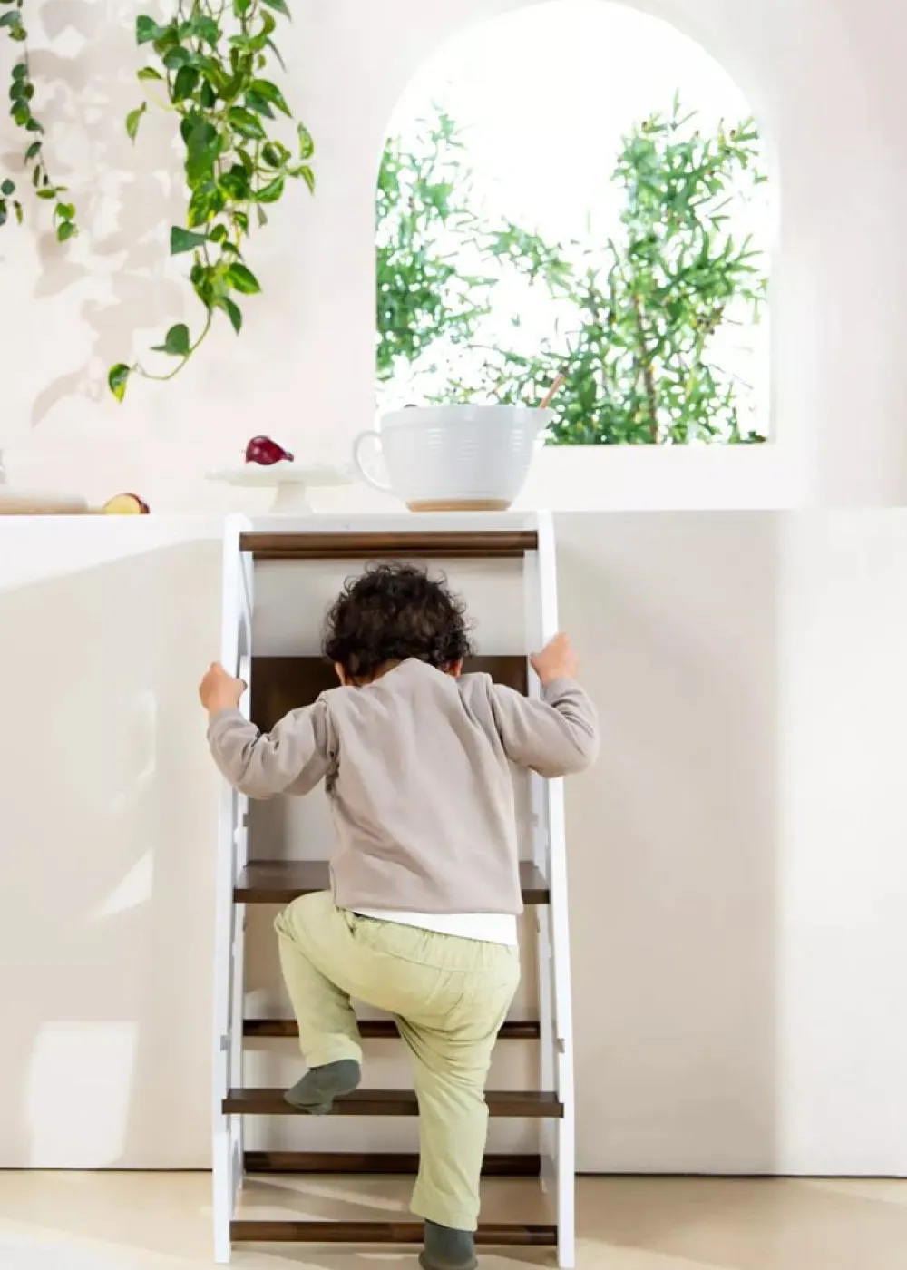 Coco Village Educational Tower - Walnut & White Online