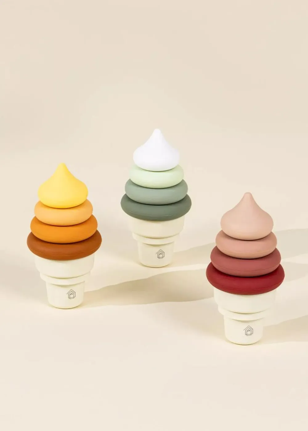 Coco Village 3 Sets of Silicone Stackable Ice Cream Cones 18 pcs Sale